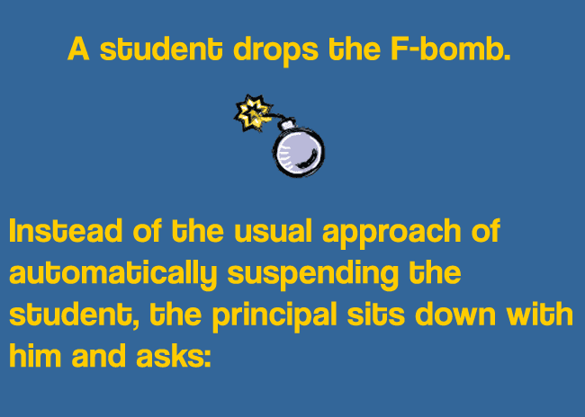 Walla Student drops the F bomb copy