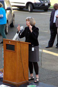 Rep. Norma Smith (R-10) tells students that they represent the future of Washington state