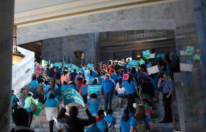 ... and into the Capitol rotunda!