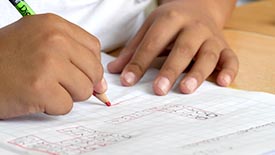 Teacher planner with apple