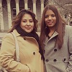 Paulina Zepeda (right) with LEV Community Organizer Micaela Razo