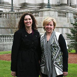 Jennifer Karls (left) and Sarah Butcher