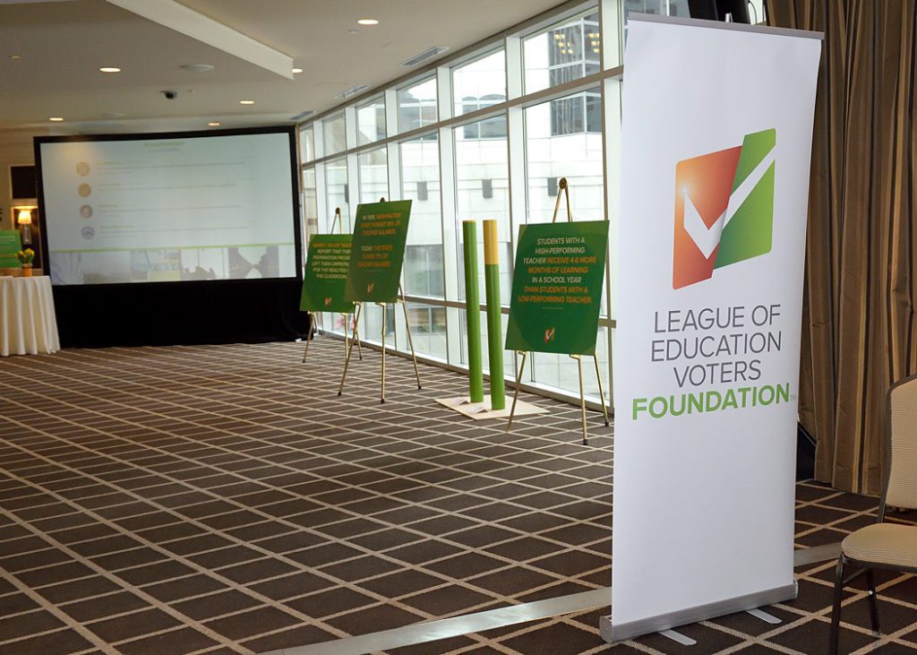 League of Education Voters 2017 Annual Breakfast - Lobby interactive exhibit