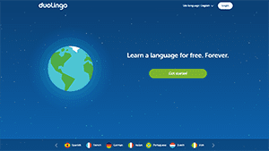 duolingo homepage - summer learning loss